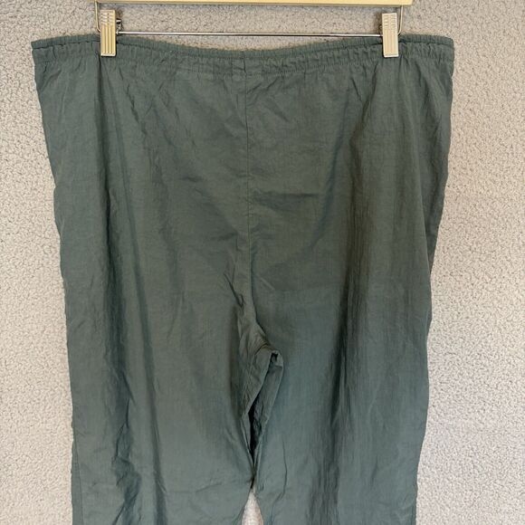 Vintage Nike Pants Mens L Green Nylon Lightweight Track Jogger Windbreaker - Picture 4 of 7